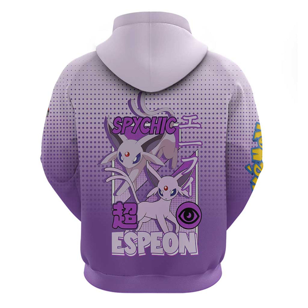 Espeon from Pok Hoodie with Psychic Type Ability and Elegant Pose Design Espeon from Pok Hoodie with Psychic Type Ability and Elegant Pose Design