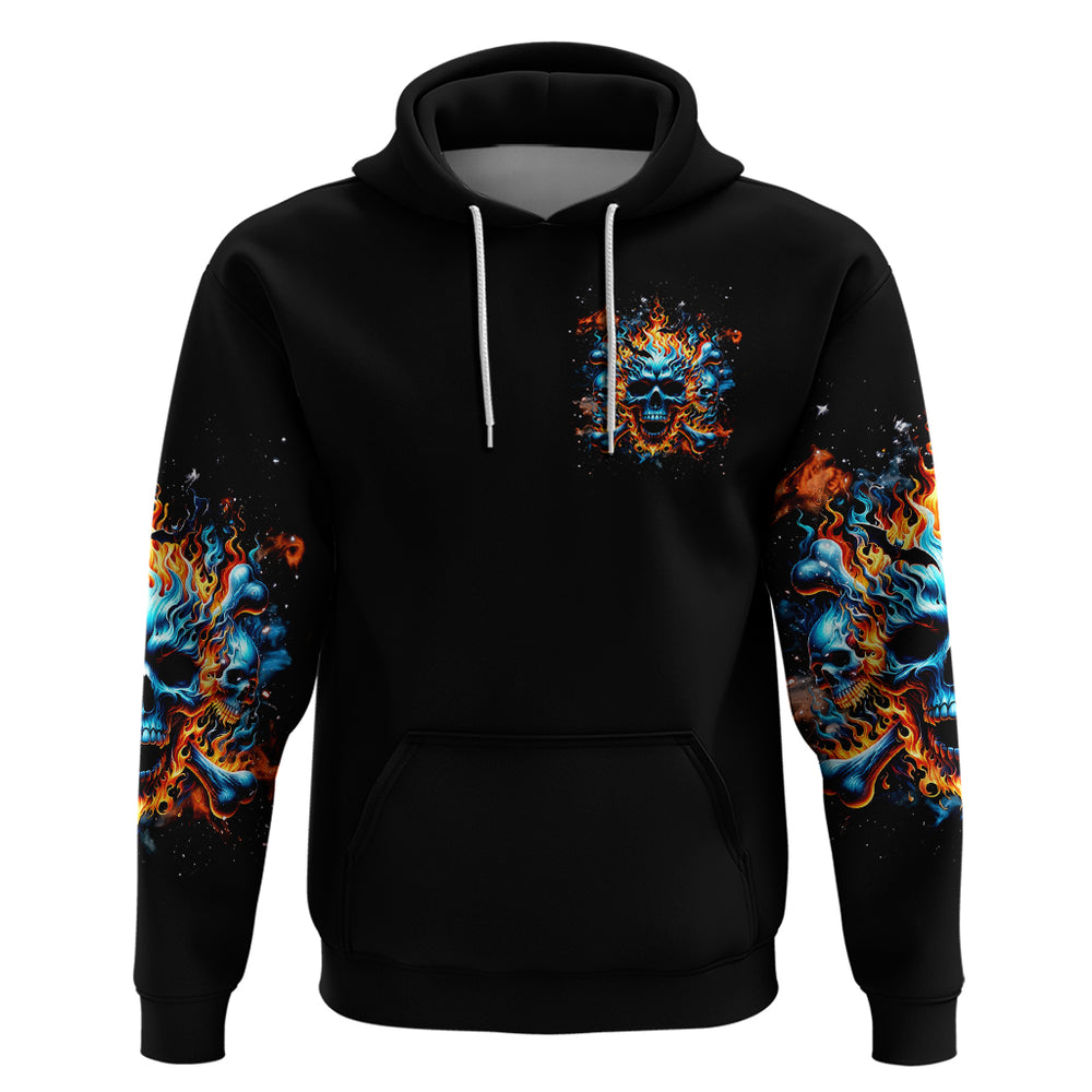 Flame Skull Hoodie When I Was Born The Devil Said Ohh Shit Competition DT01 Flame Skull Hoodie When I Was Born The Devil Said Ohh Shit Competition DT01