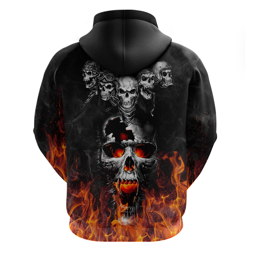 Flaming Skull Hoodie Hoodie Spectral Pyre DT01 Flaming Skull Hoodie Hoodie Spectral Pyre DT01