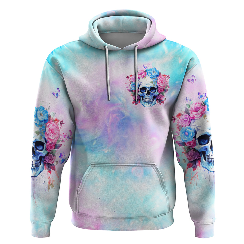 Flower Skull Hoodie I'm Not Anti-Social I'm Just Not User Friendly DT01 Flower Skull Hoodie I'm Not Anti-Social I'm Just Not User Friendly DT01