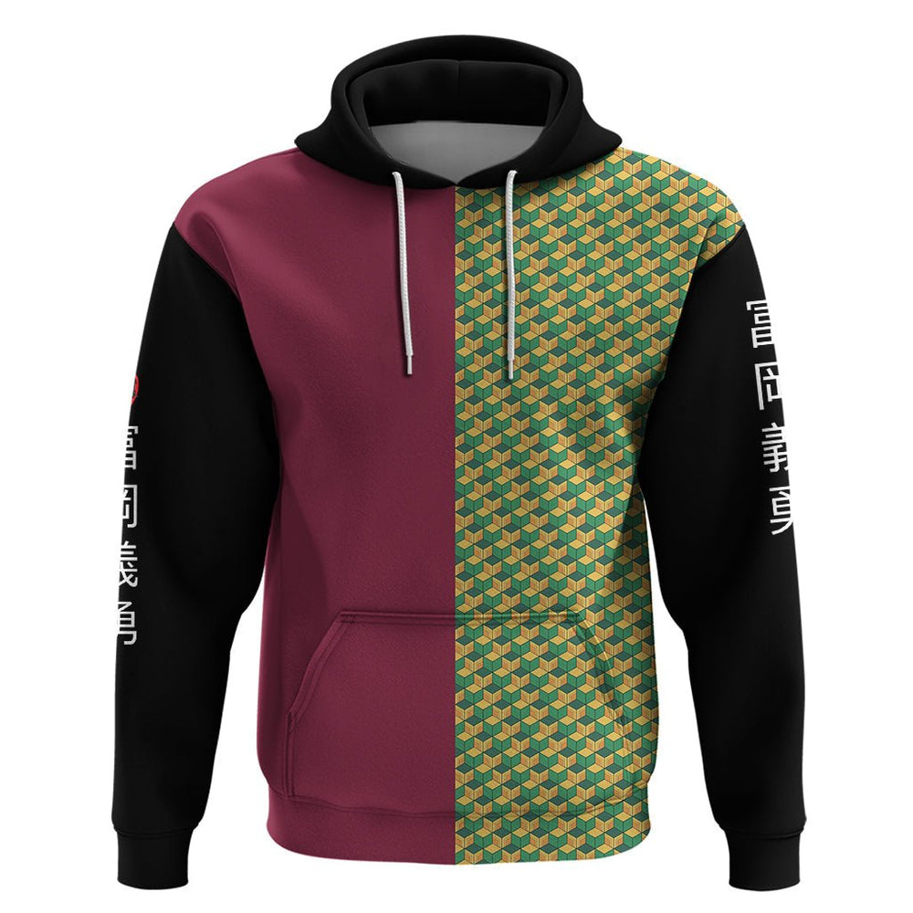 Anime Demon Slayers Giyuu Tomioka Hoodie Basic Streetwear Anime Demon Slayers Giyuu Tomioka Hoodie Basic Streetwear