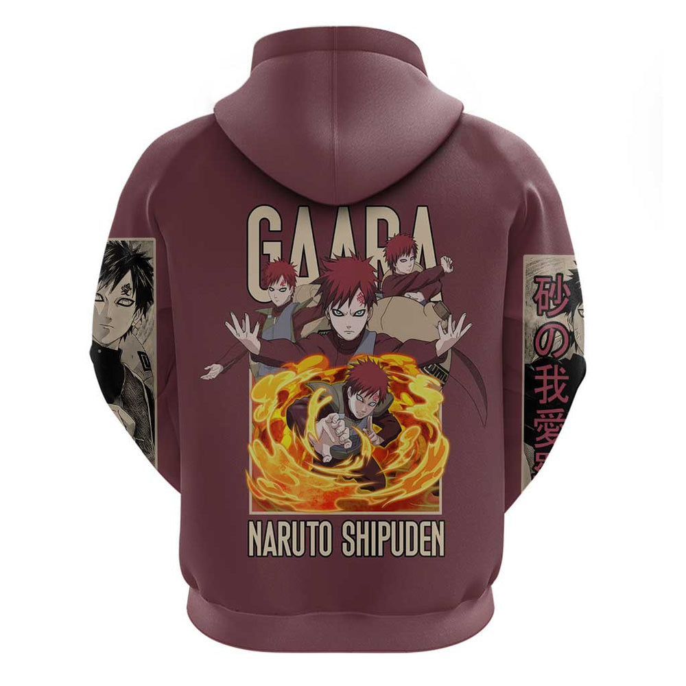 Gaara Naruto Shippuden Hoodie Anime Style Gaara Naruto Shippuden Hoodie Anime Style