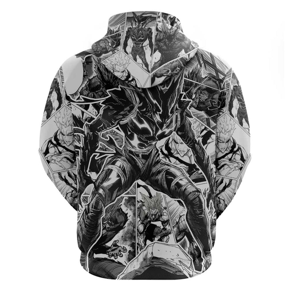 Garou - One Punch Man Hoodie Anime Mix Manga Style Garou - One Punch Man Hoodie Anime Mix Manga Style