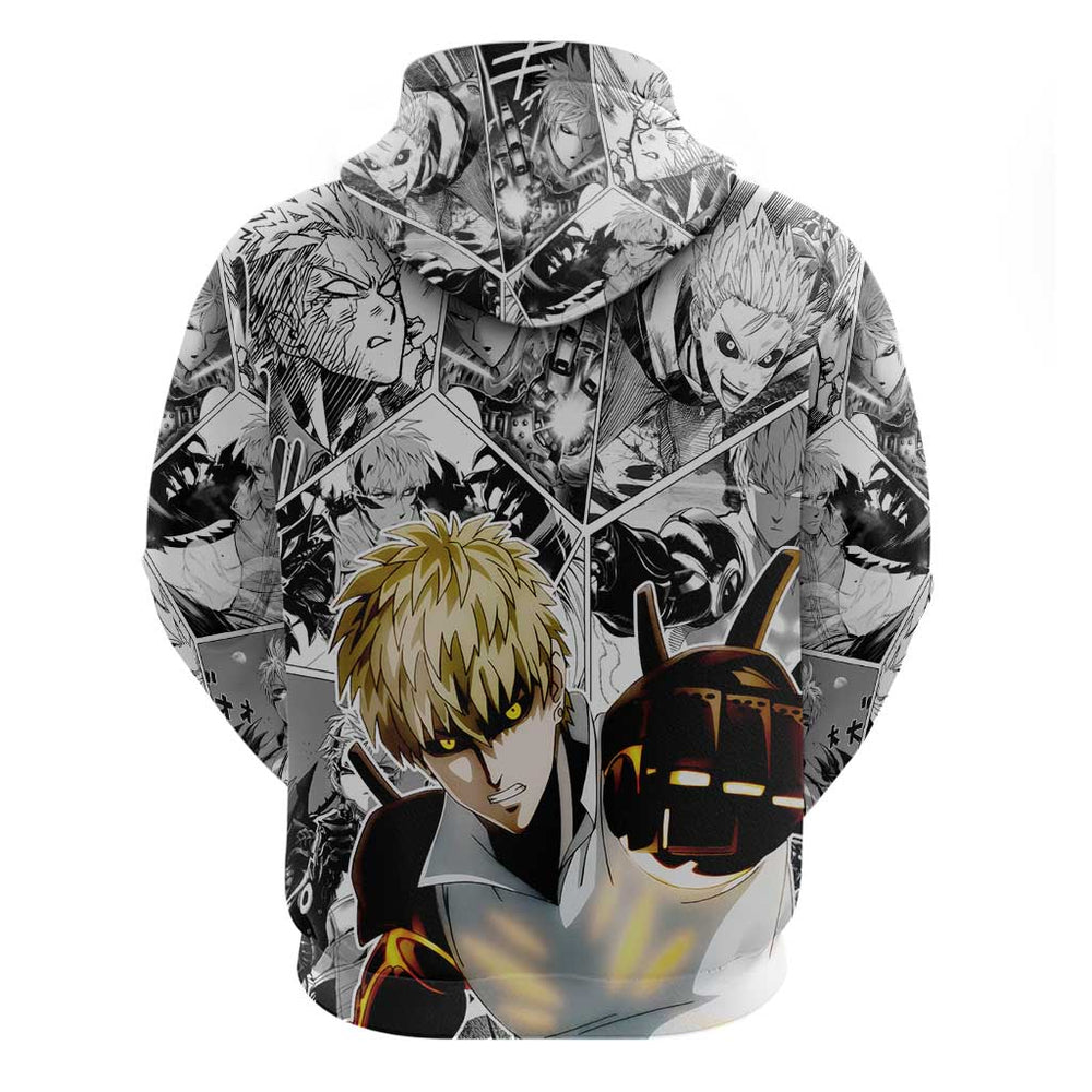 Genos - One Punch Man Hoodie Anime Mix Manga Style Genos - One Punch Man Hoodie Anime Mix Manga Style