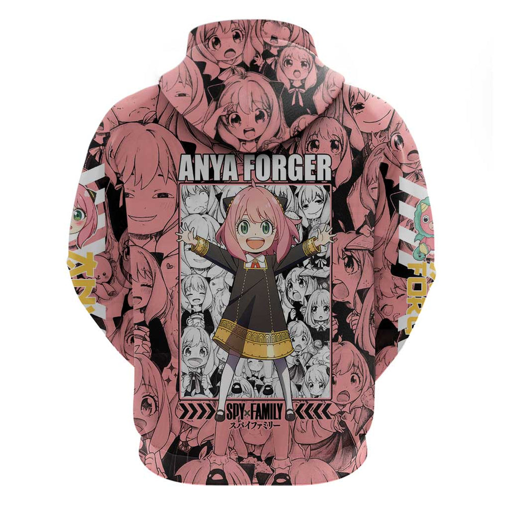 Anya Forger Bond Spy x Family Hoodie Anime Mix Manga Style Anya Forger Bond Spy x Family Hoodie Anime Mix Manga Style