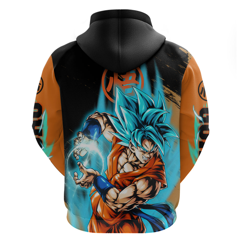 Goku Blue Anime - Dragon Ball Hoodie Goku Blue Anime - Dragon Ball Hoodie