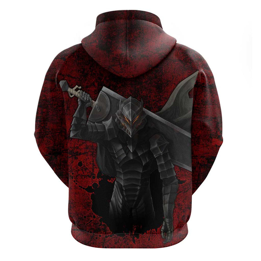 Guts - Berserk Hoodie Anime Mix Grunge Blood Style Guts - Berserk Hoodie Anime Mix Grunge Blood Style
