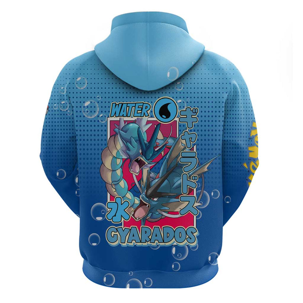 Gyarados from Pok Hoodie with Water Type Power and Fierce Design Gyarados from Pok Hoodie with Water Type Power and Fierce Design