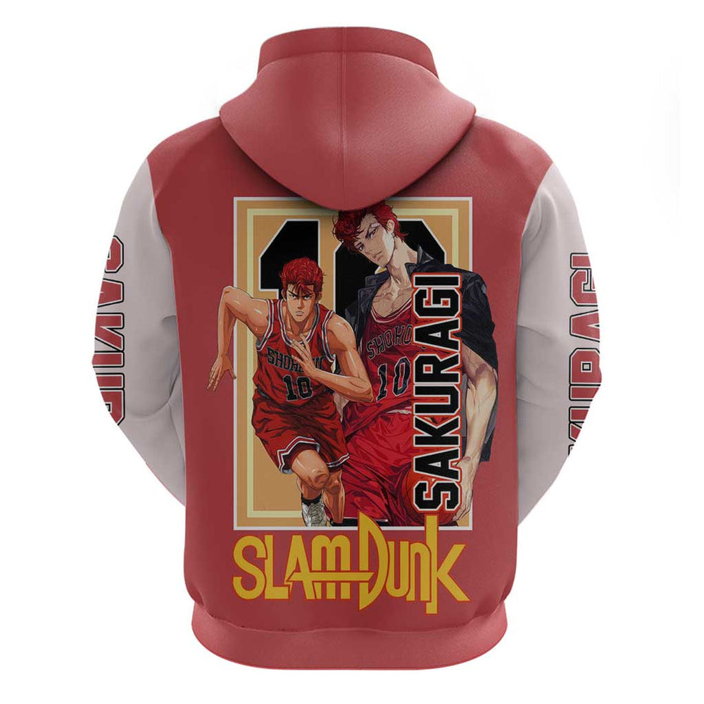 Hanamichi Sakuragi Slam Dunk Hoodie Japan Anime Style Hanamichi Sakuragi Slam Dunk Hoodie Japan Anime Style