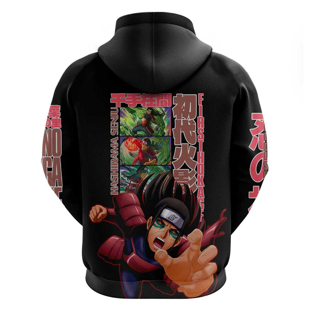 Hashirama Senju V2 Naruto Hoodie Japan Anime Style Hashirama Senju V2 Naruto Hoodie Japan Anime Style