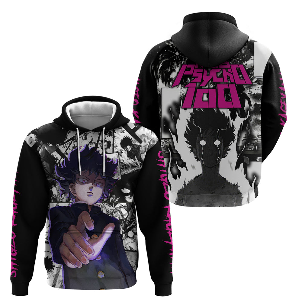 Arataka Reigen Mob Psycho 100 Hoodie Anime Style Art Arataka Reigen Mob Psycho 100 Hoodie Anime Style Art