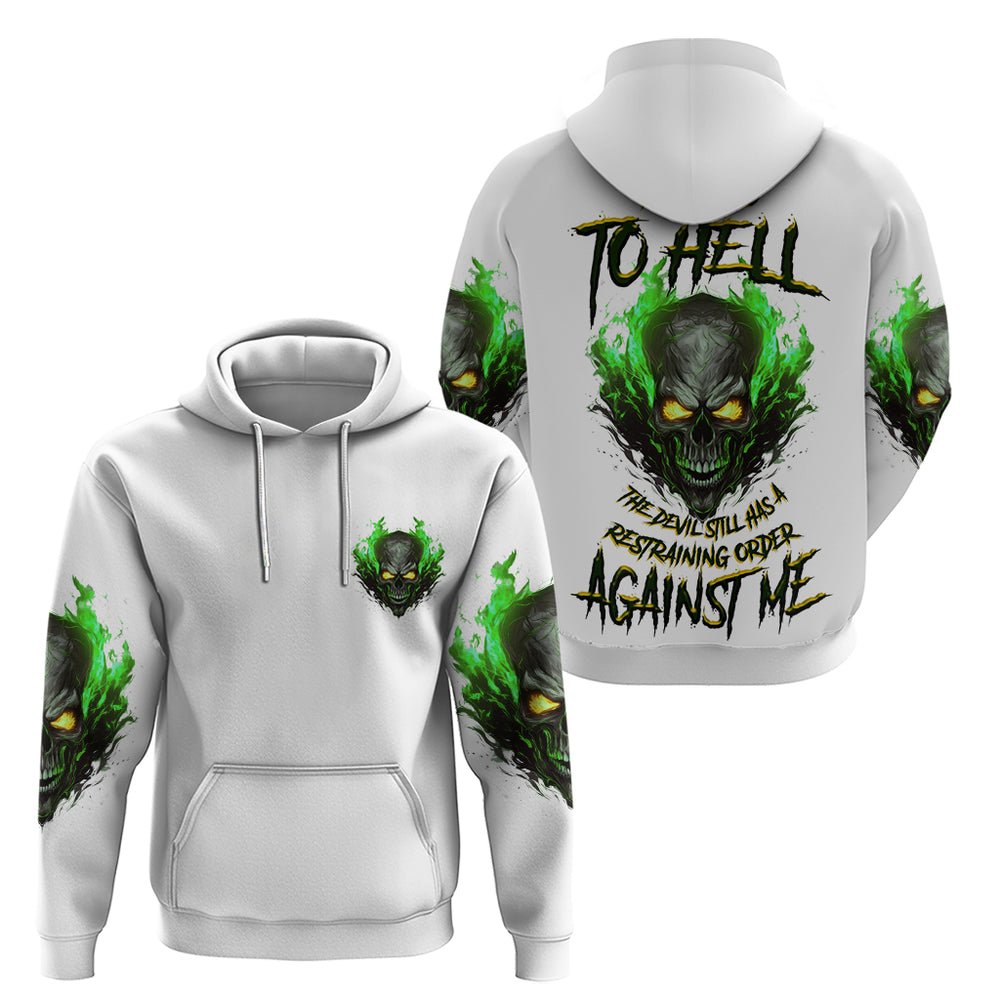 I Can't Go To Hell Fire Eyes Skull Hoodie I Can't Go To Hell Fire Eyes Skull Hoodie