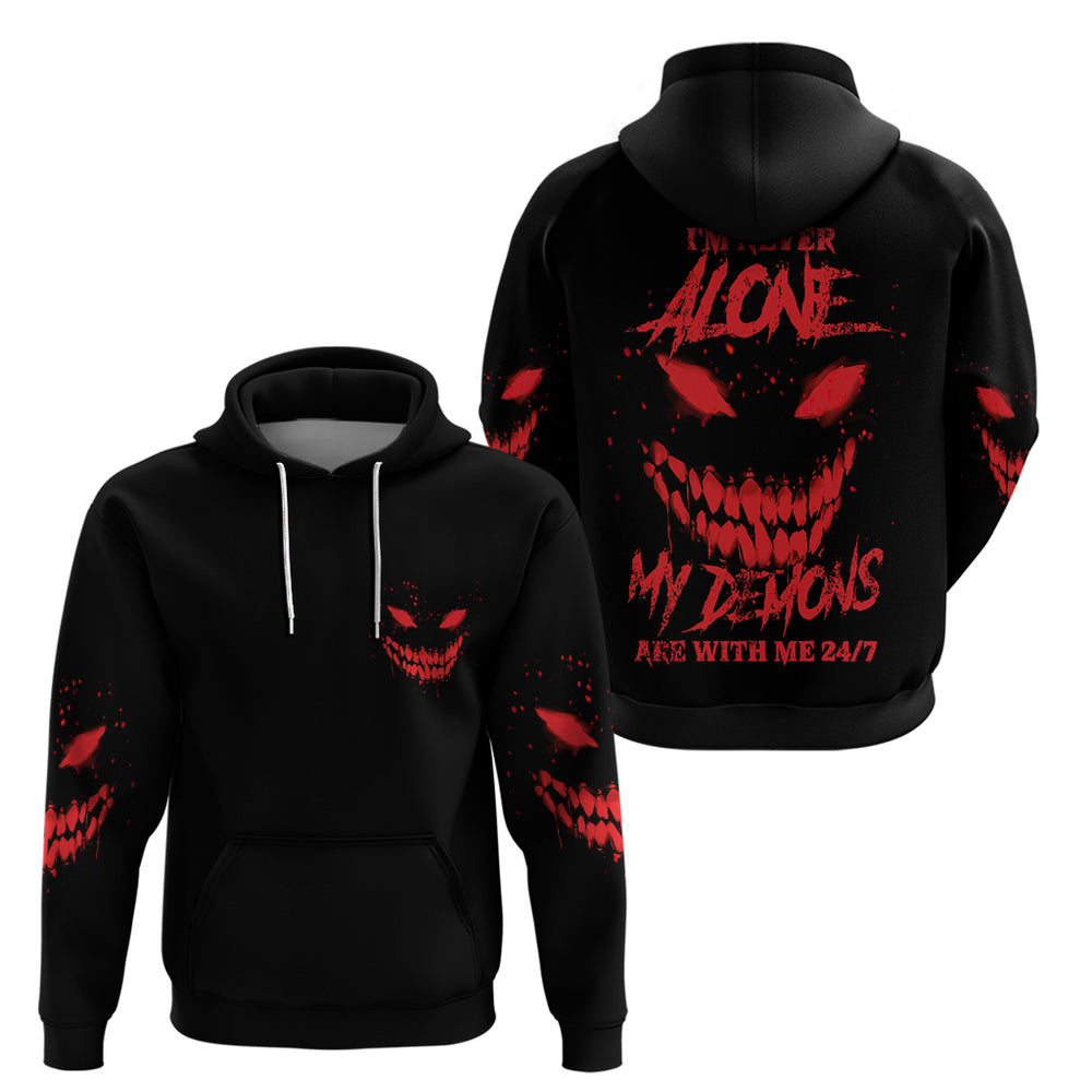 I'm Never Alone My Demon Are With Me Hoodie I'm Never Alone My Demon Are With Me Hoodie