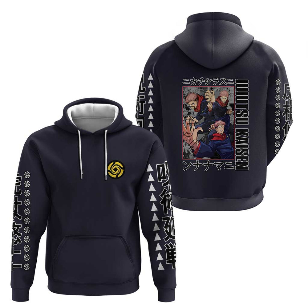 Itadori Yuuji Jujutsu Kaisen Hoodie Anime Style Itadori Yuuji Jujutsu Kaisen Hoodie Anime Style