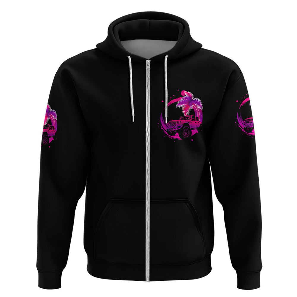 JEEP Beach Hoodie Vibe Pink Style JEEP Beach Hoodie Vibe Pink Style
