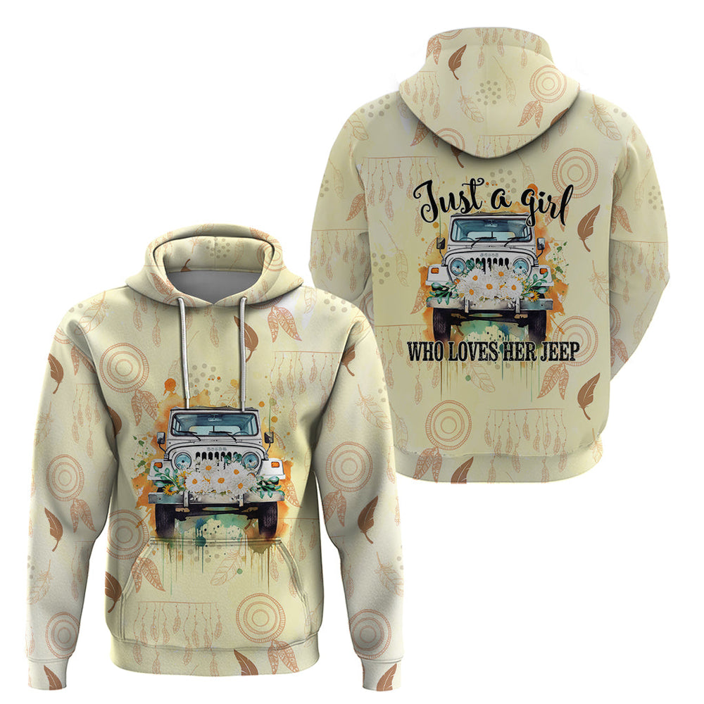 Jeep Girl Daisy Hoodie Just A Girl Who Loves Her Jeep Jeep Girl Daisy Hoodie Just A Girl Who Loves Her Jeep
