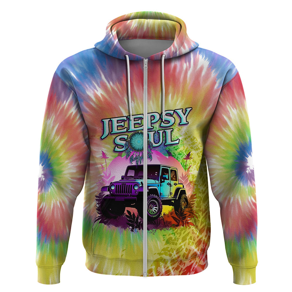 Jeepsy Soul Tie-dye Hoodie Set Your Heart Free Jeepsy Soul Tie-dye Hoodie Set Your Heart Free