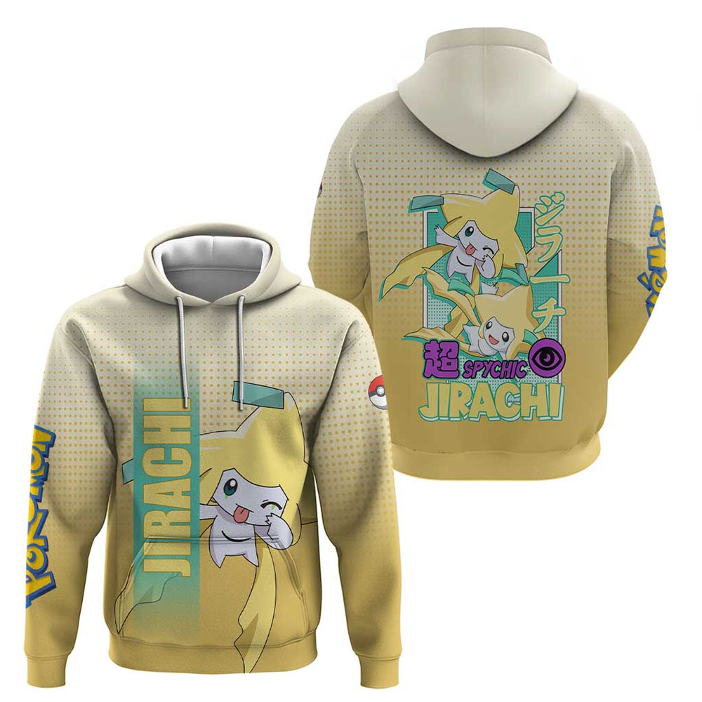 Jirachi from Pok Hoodie with Psychic Type Power and Cute Design Jirachi from Pok Hoodie with Psychic Type Power and Cute Design