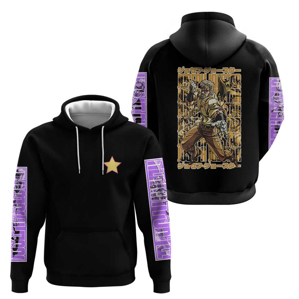 Joseph Joestar - Jojos Bizarre Adventure Hoodie Japan Anime Style Joseph Joestar - Jojos Bizarre Adventure Hoodie Japan Anime Style