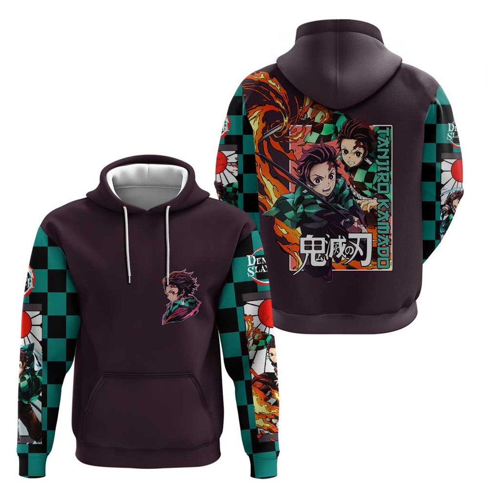Kamado Tanjiro Demon Slayer Hoodie Anime Style Kamado Tanjiro Demon Slayer Hoodie Anime Style