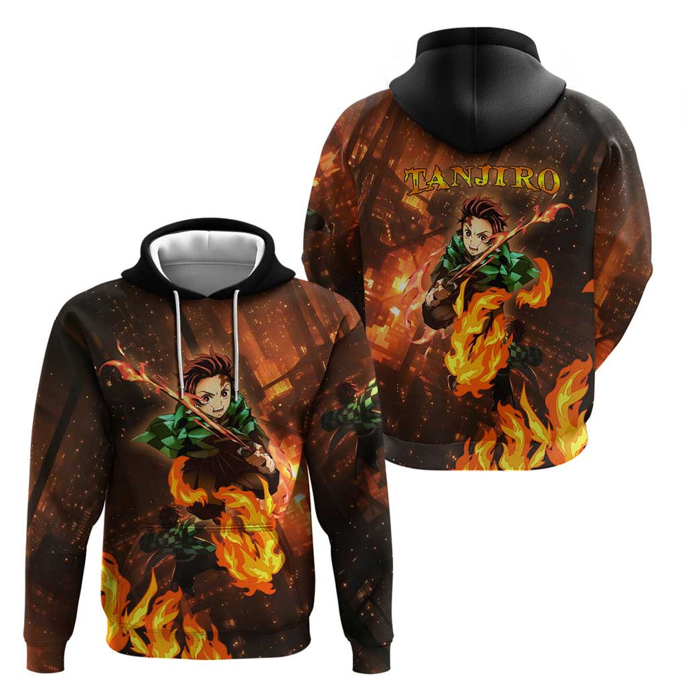 Kamado Tanjiro in Infinity Castle - Demon Slayer Hoodie Anime Style Kamado Tanjiro in Infinity Castle - Demon Slayer Hoodie Anime Style