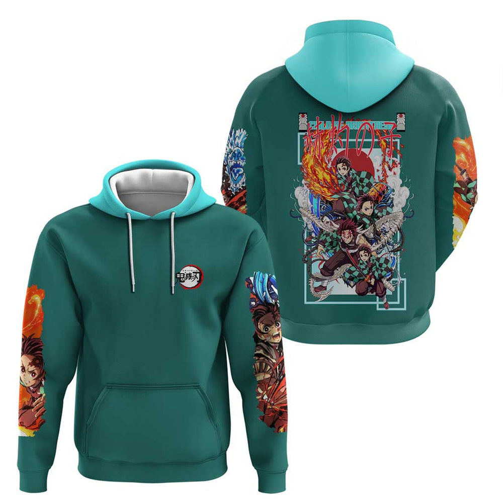 Kamado Tanjiro V2 Demon Slayer Hoodie Japan Anime Style Kamado Tanjiro V2 Demon Slayer Hoodie Japan Anime Style