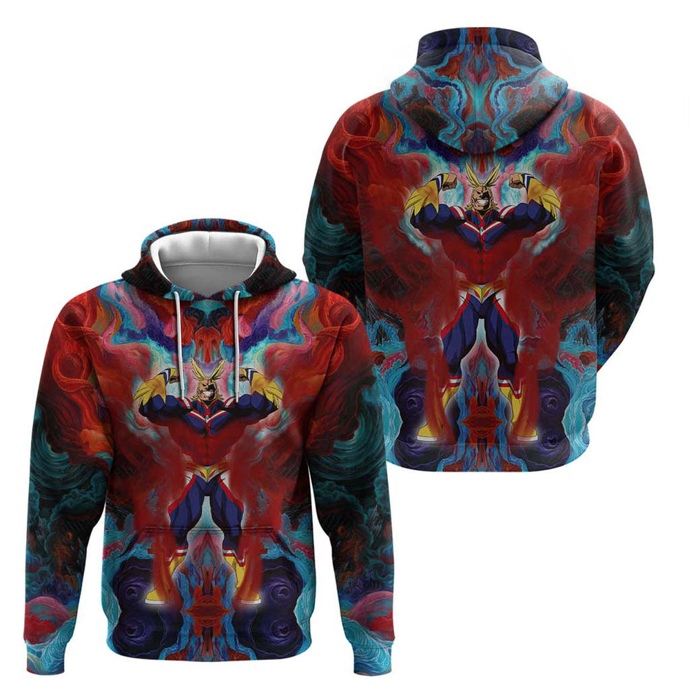 Atmospheric Blast All Might My Hero Academia Hoodie Anime Mix Abstracs Trippy Style Atmospheric Blast All Might My Hero Academia Hoodie Anime Mix Abstracs Trippy Style