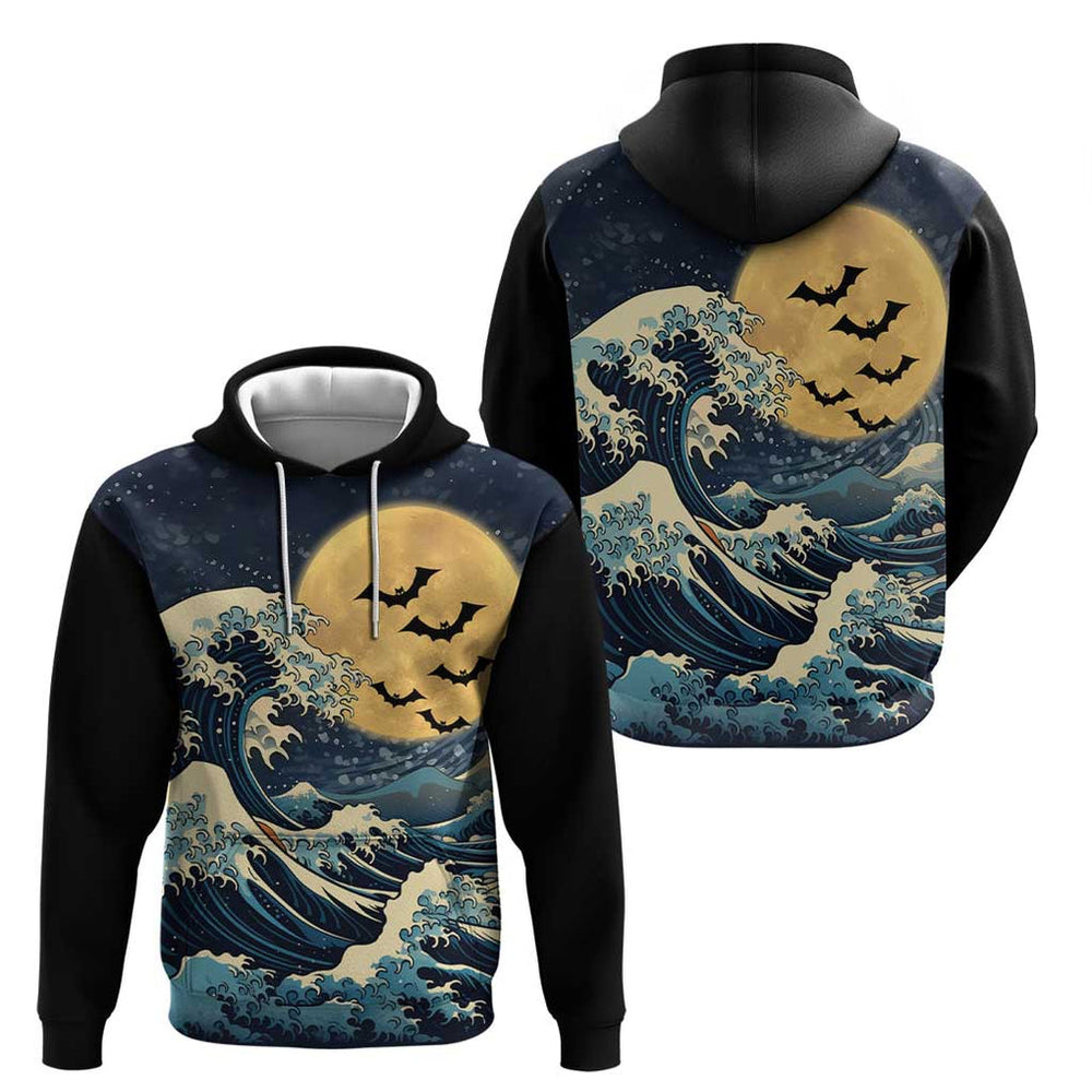 Kanagawa Wave Janpan Halloween Hoodie Japan Art Style Kanagawa Wave Janpan Halloween Hoodie Japan Art Style