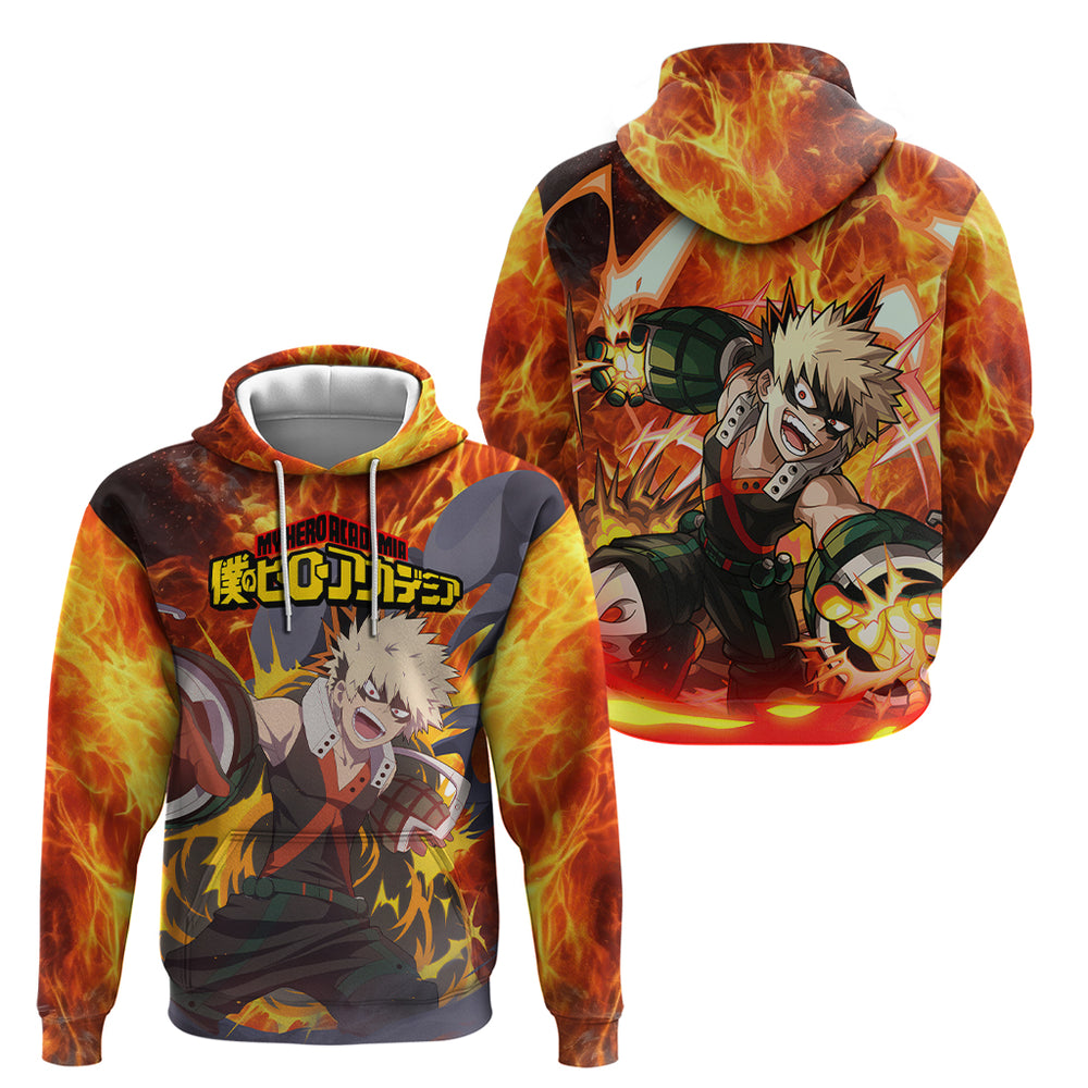 Katsuki Bakugou - My Hero Academia Hoodie Anime Style Katsuki Bakugou - My Hero Academia Hoodie Anime Style