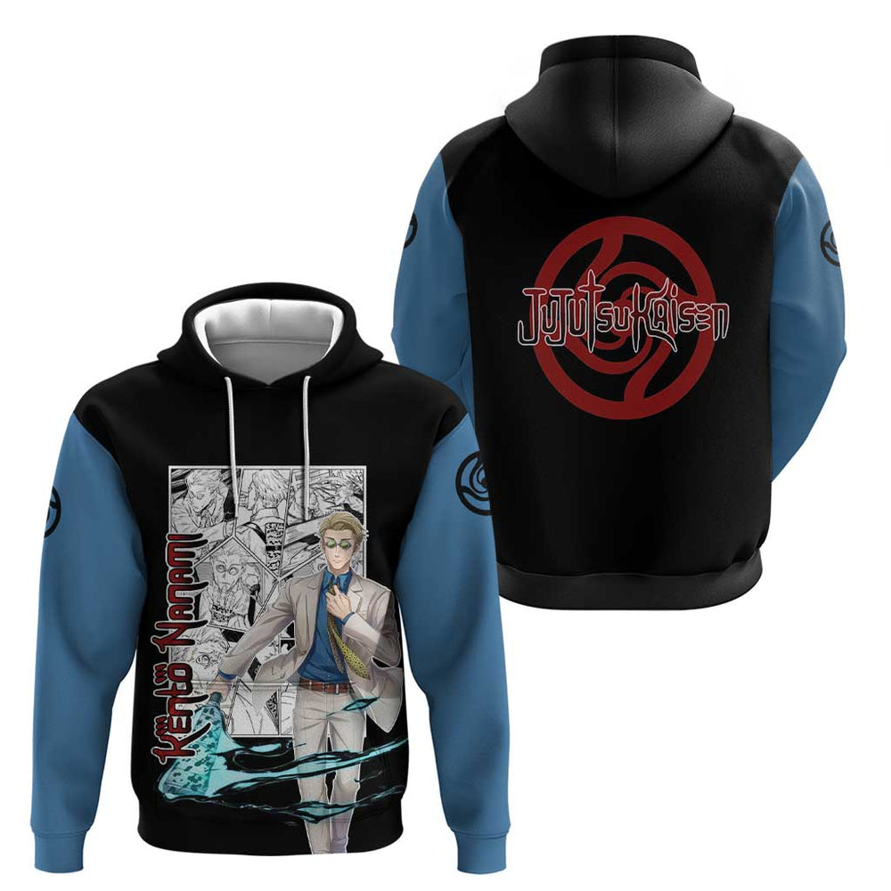 Kento Nanami - Jujusu Kaisen Hoodie Anime Mix Manga Style Kento Nanami - Jujusu Kaisen Hoodie Anime Mix Manga Style