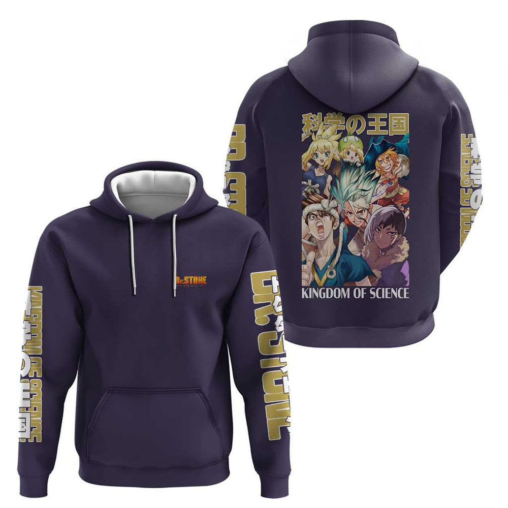 Kingdom of Science Dr. Stone Hoodie Anime Style Kingdom of Science Dr. Stone Hoodie Anime Style