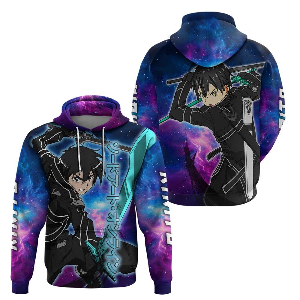Kirito - Galaxy Style Hoodie Sword Art Galaxy Style Kirito - Galaxy Style Hoodie Sword Art Galaxy Style