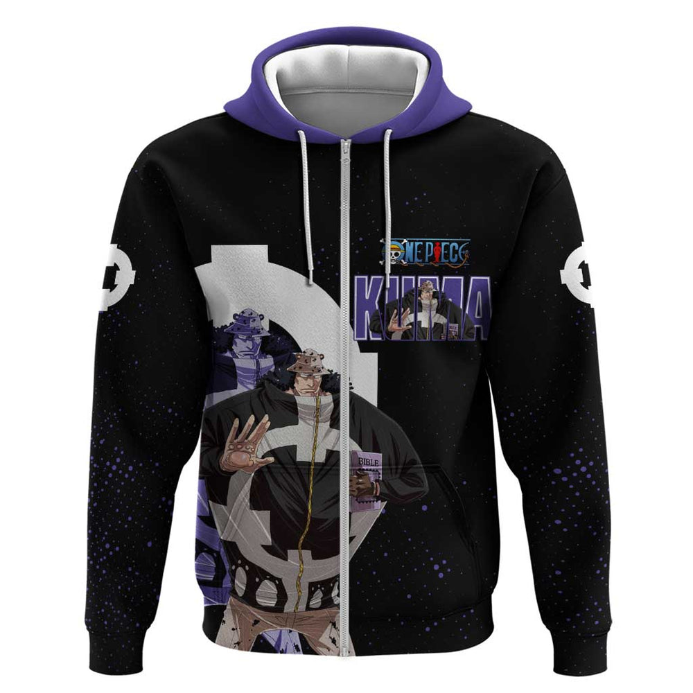 Kuma One Piece Hoodie Retro Comic Dot Aesthetic Kuma One Piece Hoodie Retro Comic Dot Aesthetic
