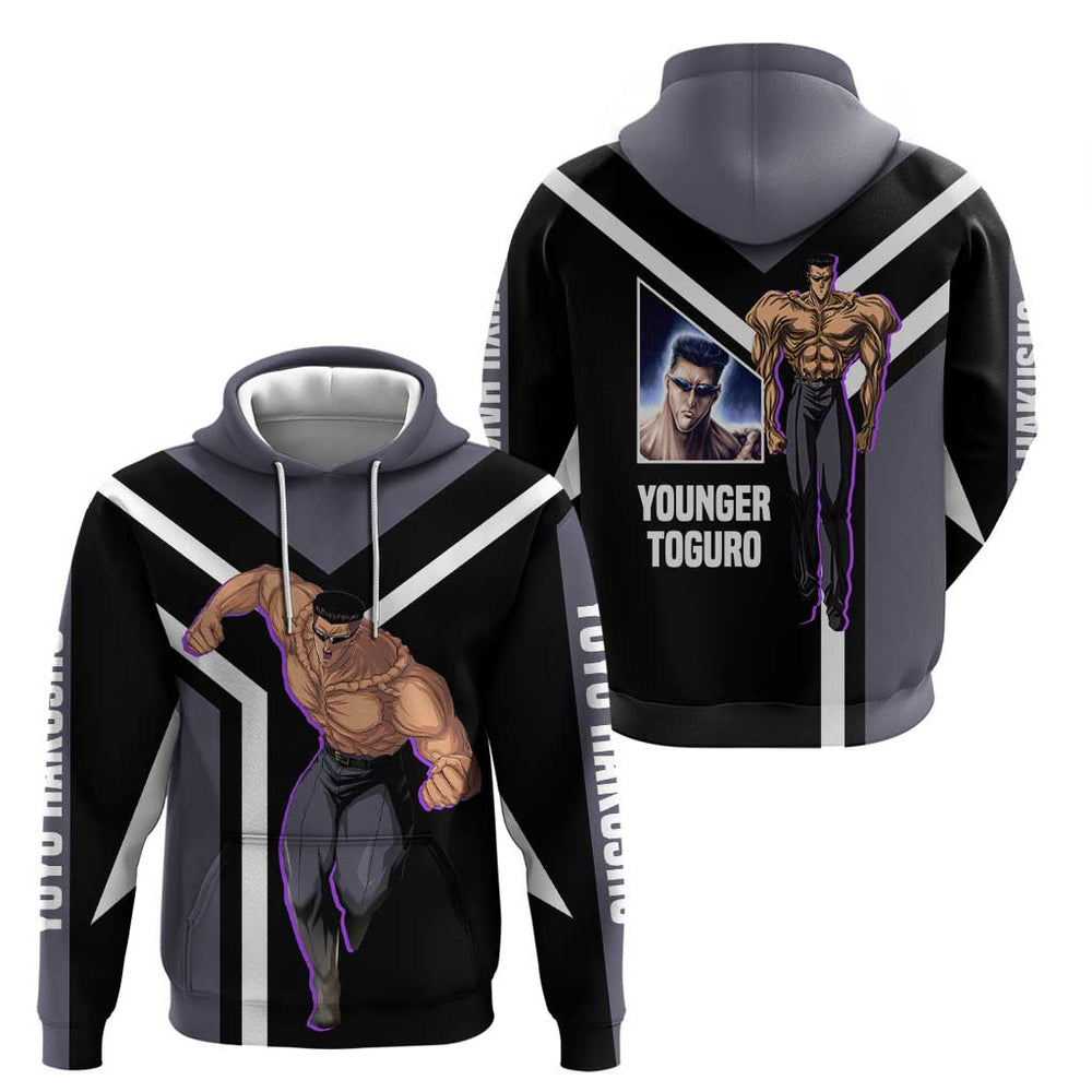 Kurama Yu Yu Hakusho Hoodie with Human Form and Calm Focused Pose Design Kurama Yu Yu Hakusho Hoodie with Human Form and Calm Focused Pose Design