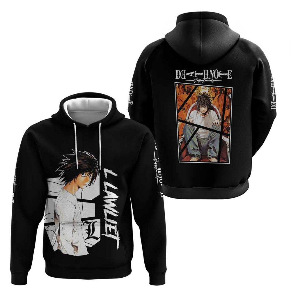 L Lawliet - Death Note Hoodie Anime Style L Lawliet - Death Note Hoodie Anime Style