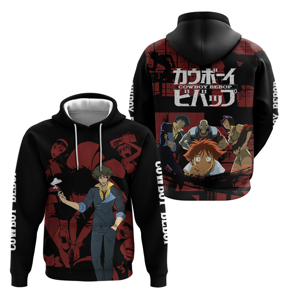 Bebop - Cowboy Bebop Hoodie Anime Mix Manga Style Bebop - Cowboy Bebop Hoodie Anime Mix Manga Style