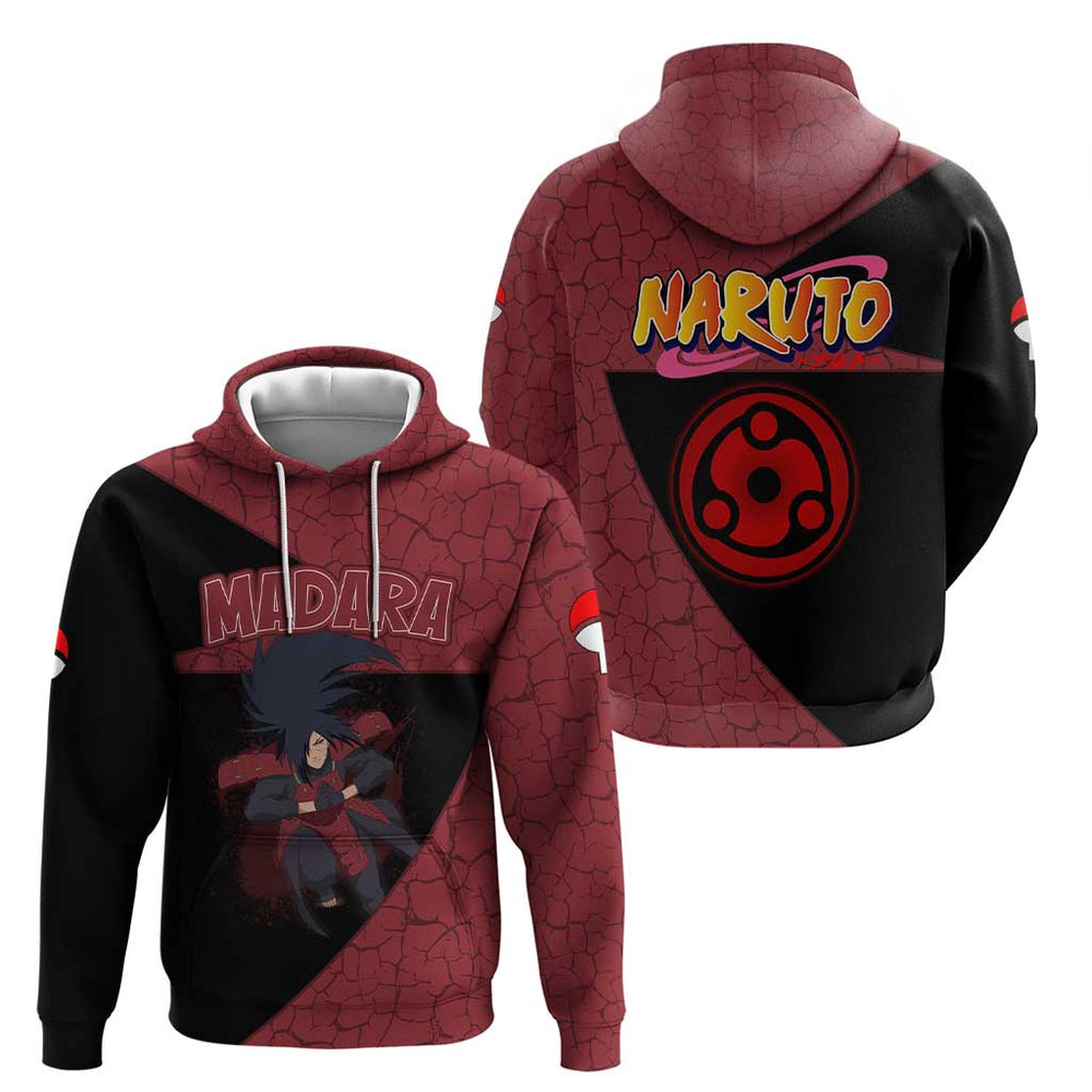 Madara Uchiha - Naruto Hoodie Anime Style Madara Uchiha - Naruto Hoodie Anime Style