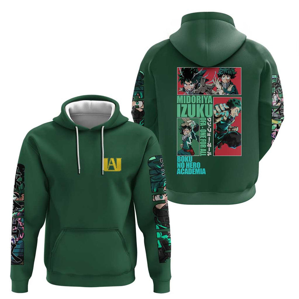 Midoriya Izuku My Hero Academia Hoodie Anime Style Midoriya Izuku My Hero Academia Hoodie Anime Style