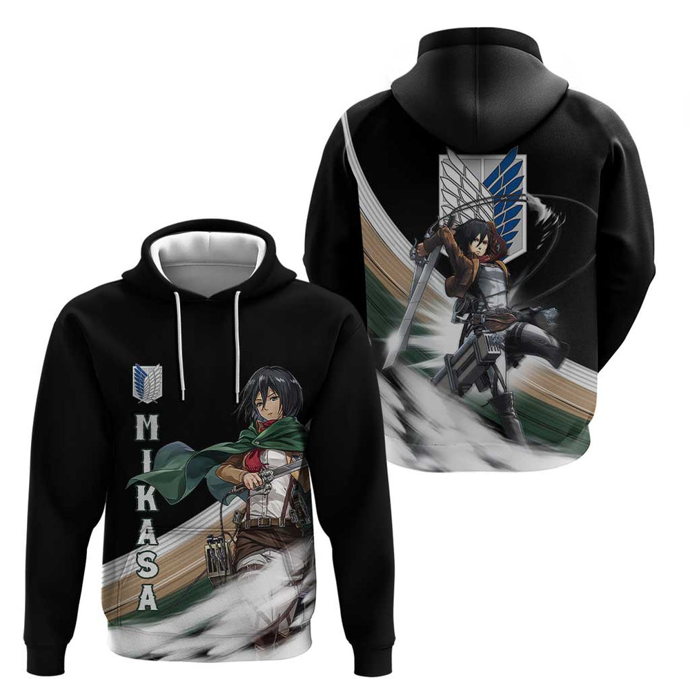 Mikasa Ackerman - Attack On Titan Hoodie Anime Style Mikasa Ackerman - Attack On Titan Hoodie Anime Style
