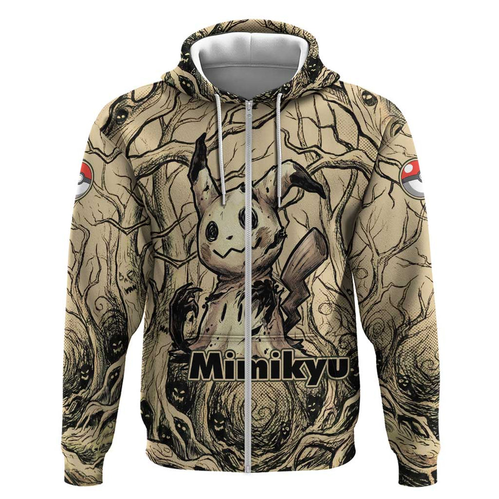 Mimikyu Forest Shadows Hoodie Mimikyu s Curse - Shadows Beneath the Mask Mimikyu Forest Shadows Hoodie Mimikyu s Curse - Shadows Beneath the Mask