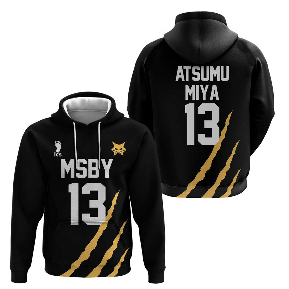 MSBY Atsumu Miya - Number 13 - Haikyu Hoodie Anime Uniform Style MSBY Atsumu Miya - Number 13 - Haikyu Hoodie Anime Uniform Style