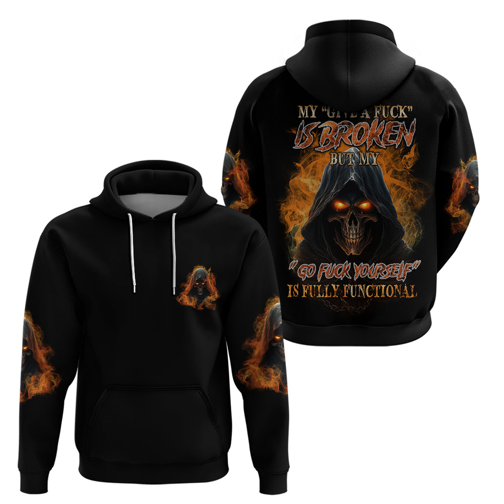 My Give A F Reaper Fire All Hoodie My Give A F Reaper Fire All Hoodie