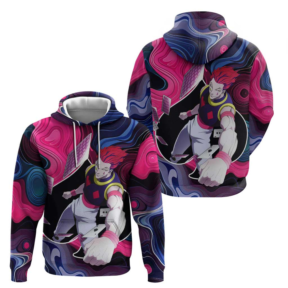 Mystic Faces Hisoka Hunter X Hunter Hoodie Anime Mix Hippie Style Mystic Faces Hisoka Hunter X Hunter Hoodie Anime Mix Hippie Style