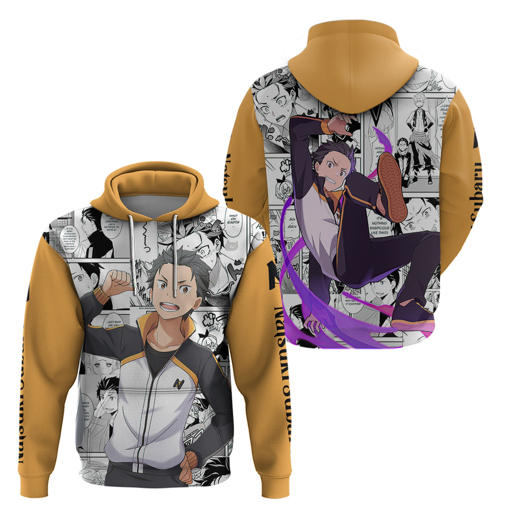 Natsuki Subaru Hoodie Hajimeru Isekai Seikatsu Natsuki Subaru Hoodie Hajimeru Isekai Seikatsu