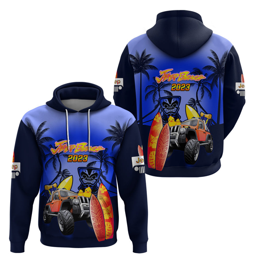 Navy Blue Jeep Beach 2023 Hoodie Happy 20th Anniversary Navy Blue Jeep Beach 2023 Hoodie Happy 20th Anniversary