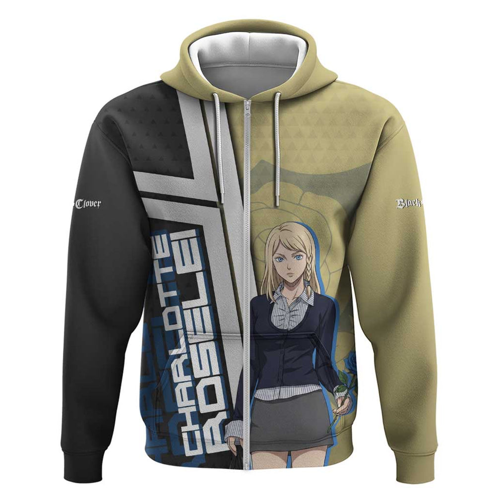 Black Clover Charlotte Roselei Hoodie Anime Illustration Style Black Clover Charlotte Roselei Hoodie Anime Illustration Style