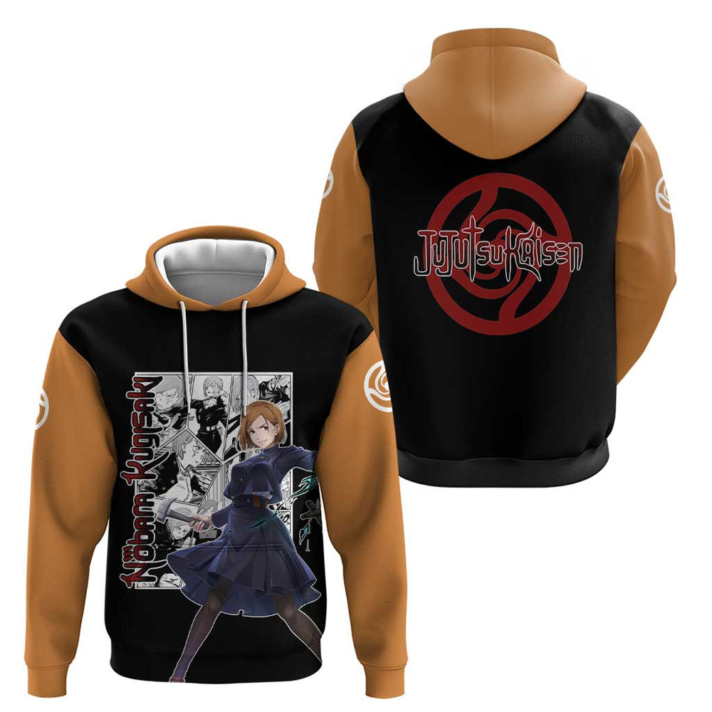 Nobara Kugisaki - Jujustu Kaisen Hoodie Anime Mix Manga Style Nobara Kugisaki - Jujustu Kaisen Hoodie Anime Mix Manga Style
