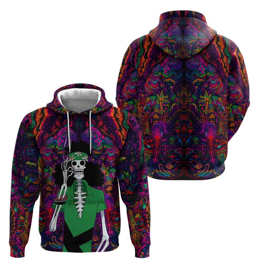 One Piece Hippie Trip Brook Hoodie Anime Style One Piece Hippie Trip Brook Hoodie Anime Style