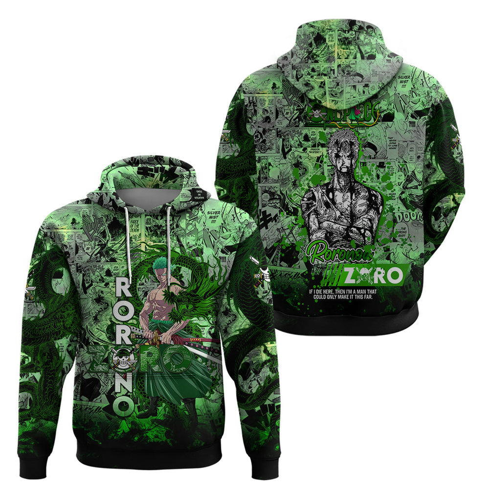 One Piece Roronoa Zoro Hoodie Dragon Twister Style DT02 One Piece Roronoa Zoro Hoodie Dragon Twister Style DT02