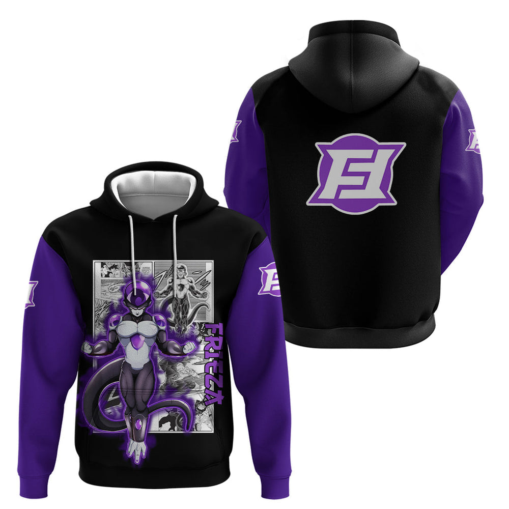 Black Frieza Hoodie Dragon Ball Mix Anime Manga Black Frieza Hoodie Dragon Ball Mix Anime Manga
